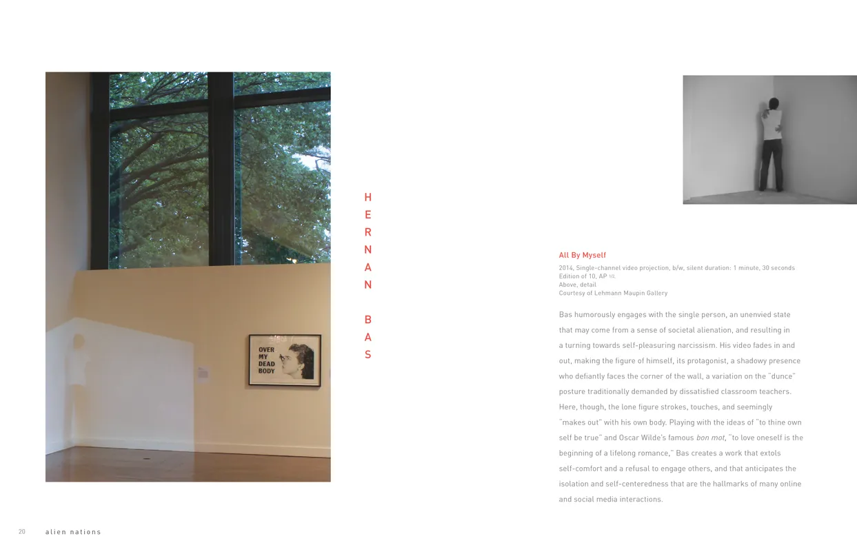 Alien Nations (2017) exhibition catalog, pages 20-21