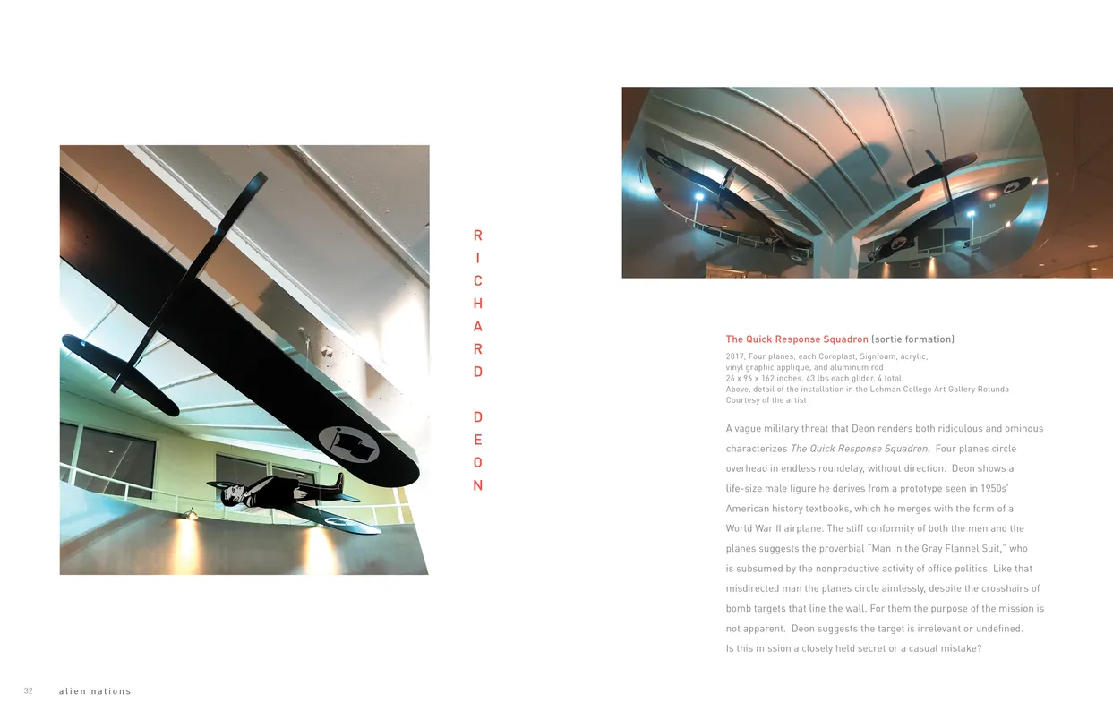 Alien Nations (2017) exhibition catalog, pages 32-33