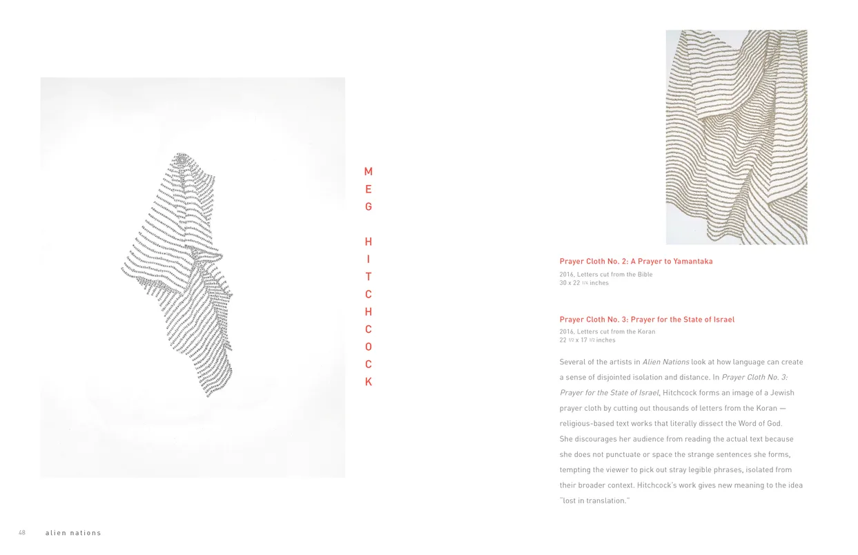 Alien Nations (2017) exhibition catalog, pages 48-49