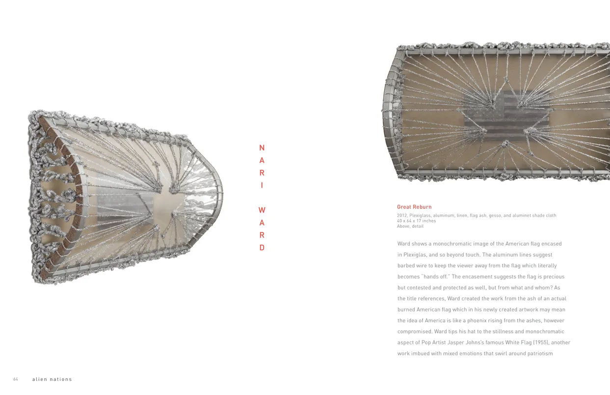 Alien Nations (2017) exhibition catalog, pages 64-65