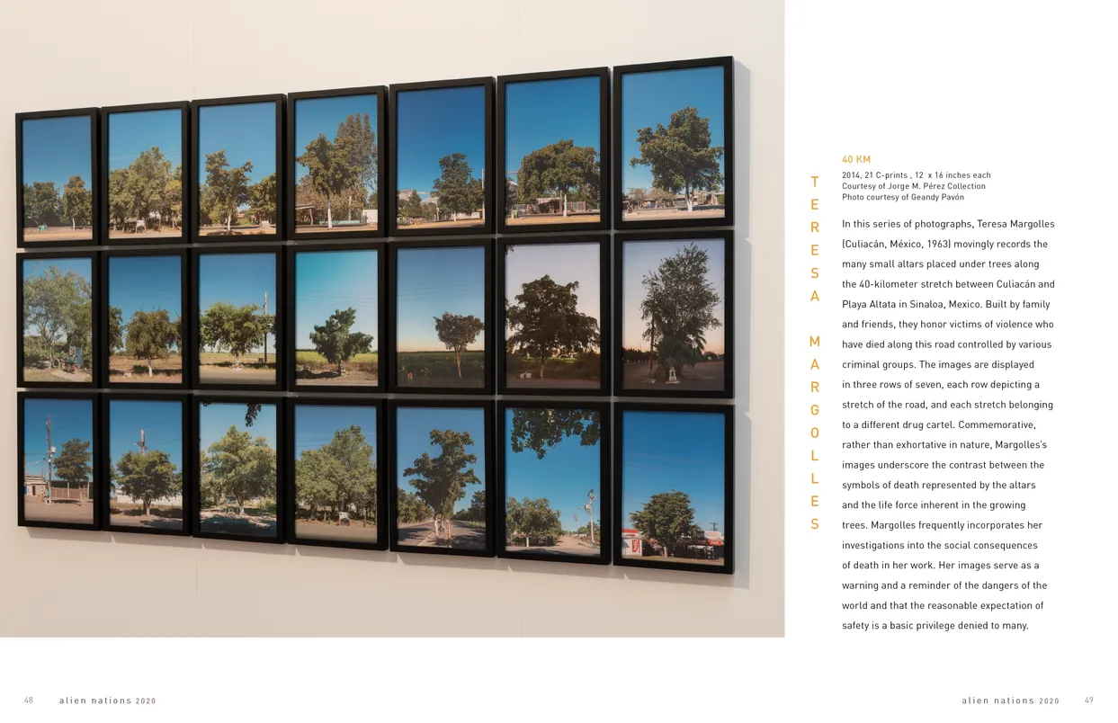Alien Nations 2020 exhibition catalog, pages 48-49