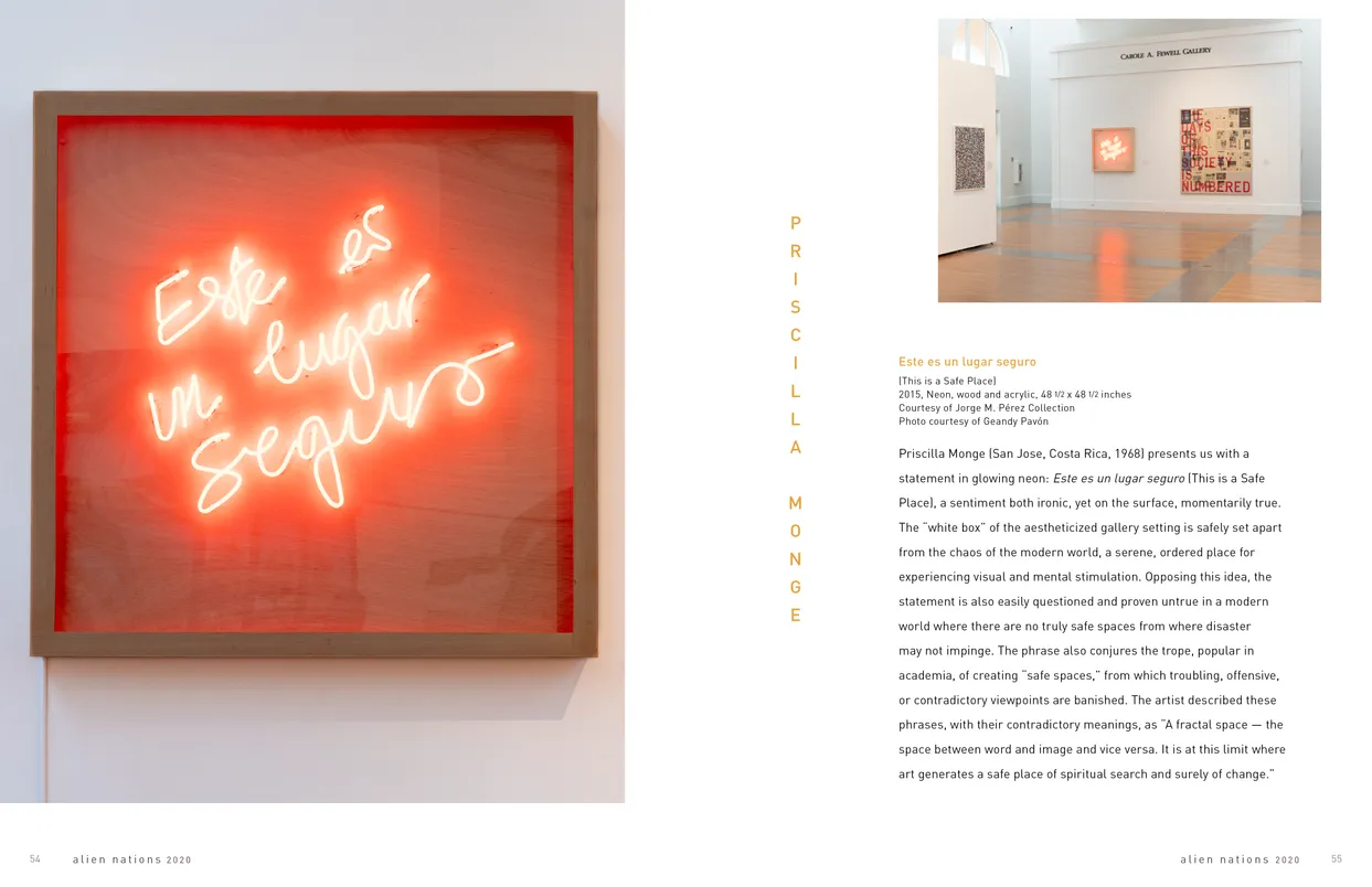 Alien Nations 2020 exhibition catalog, pages 54-55