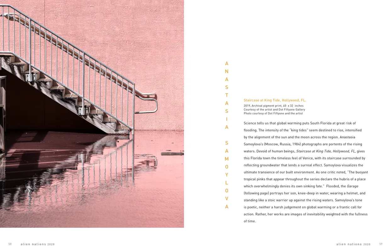 Alien Nations 2020 exhibition catalog, pages 58-59
