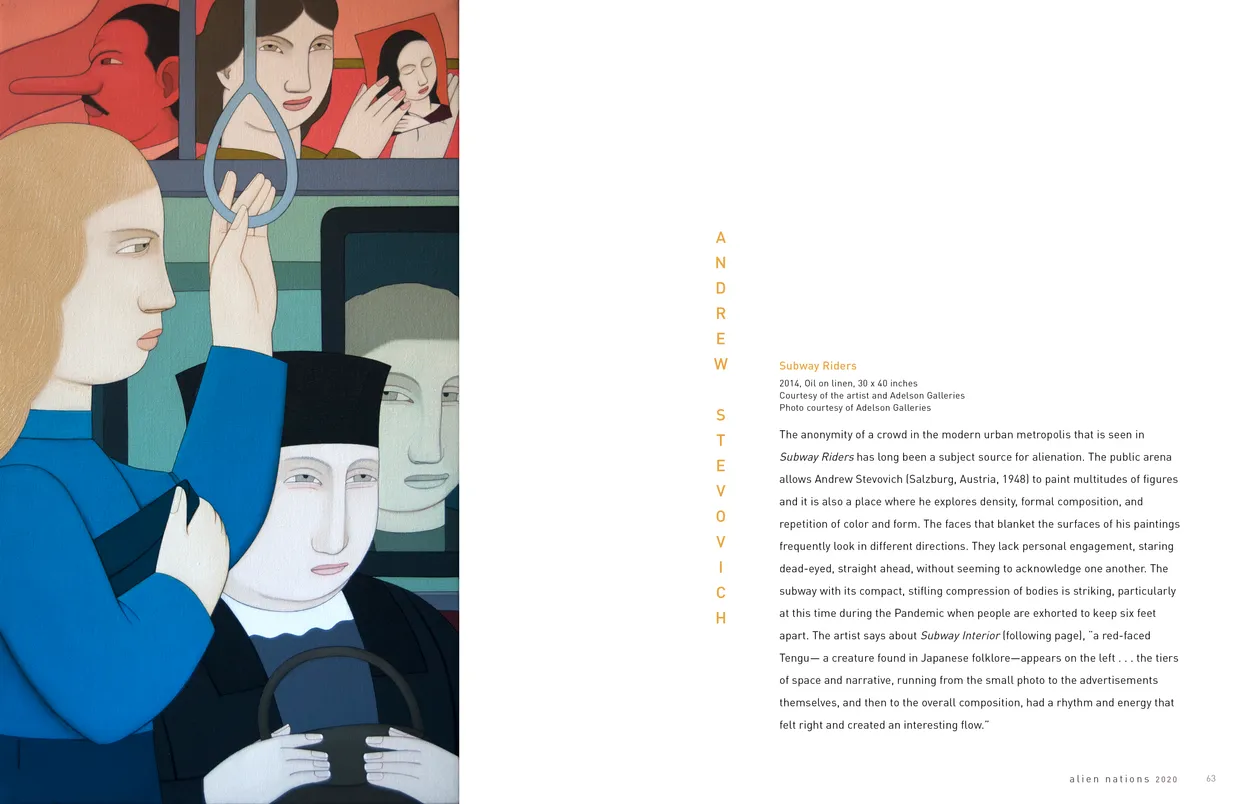 Alien Nations 2020 exhibition catalog, pages 62-63