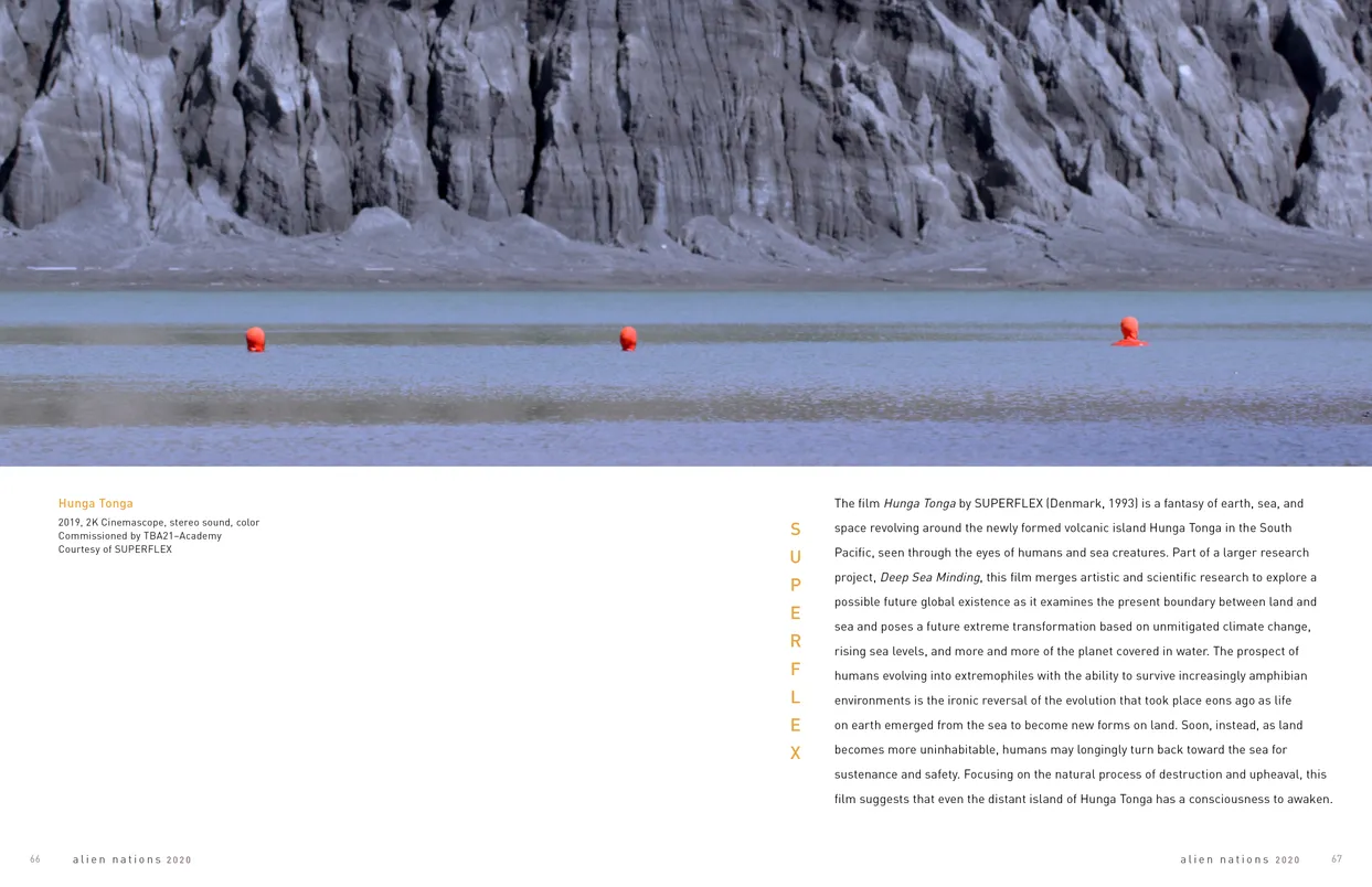 Alien Nations 2020 exhibition catalog, pages 66-67