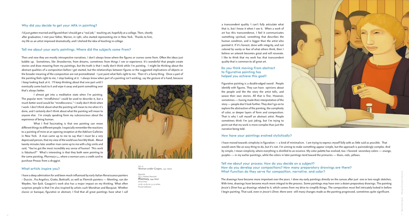 Andrew Stevovich: Beyond the Figure book, pages 10-11