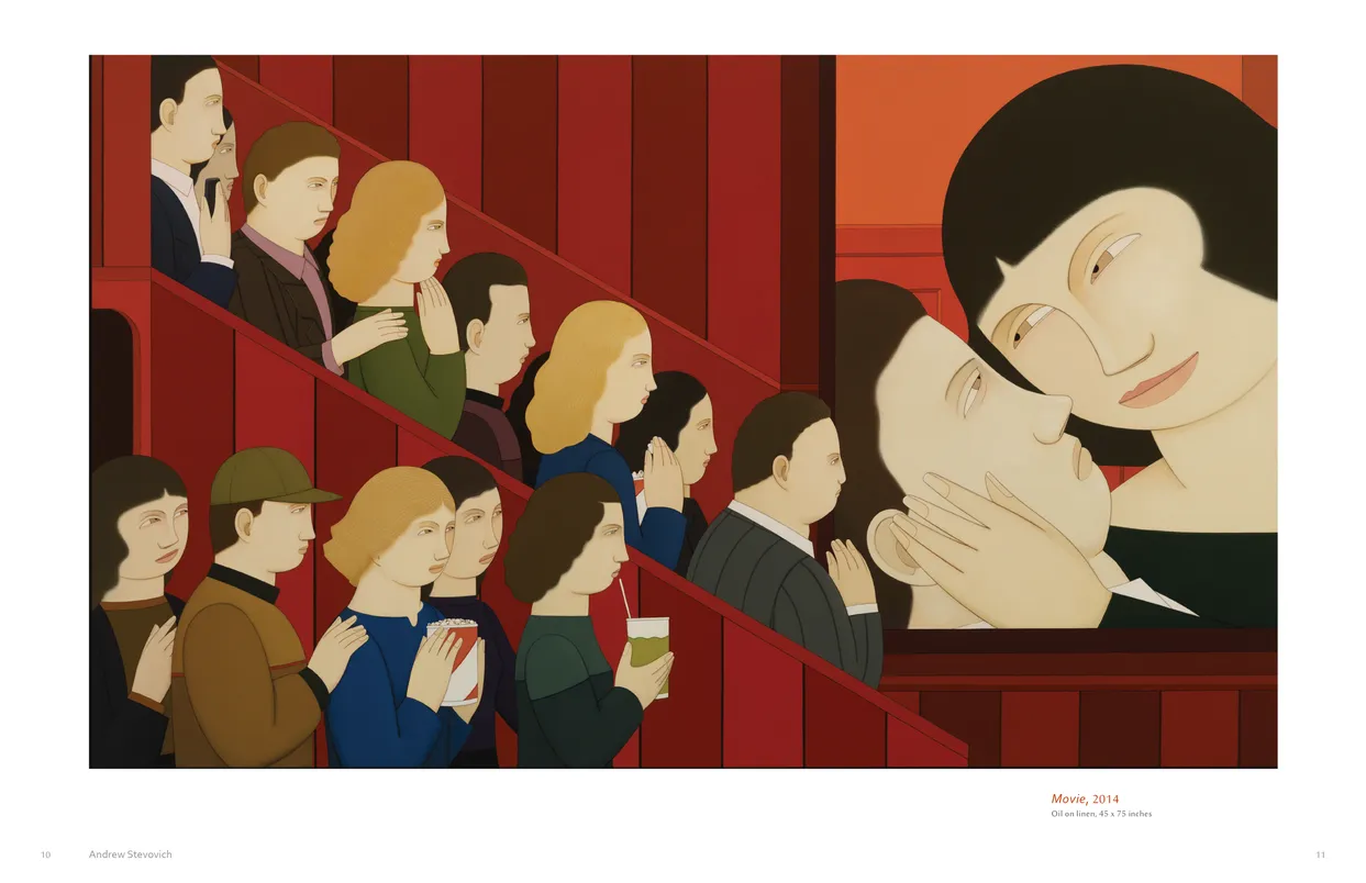 Andrew Stevovich Familiar Faces exhibition catalog, pages 10-11