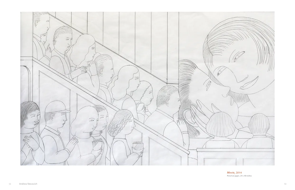 Andrew Stevovich Familiar Faces exhibition catalog, pages 12-13