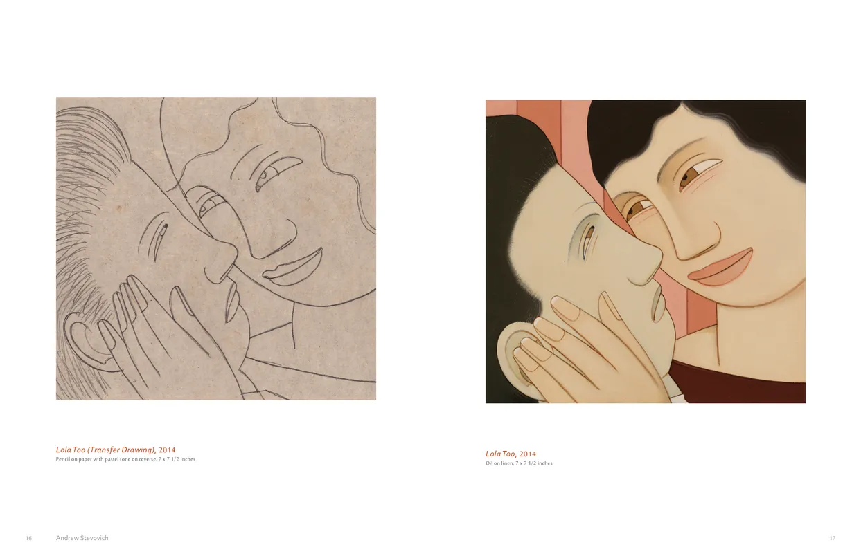 Andrew Stevovich Familiar Faces exhibition catalog, pages 16-17