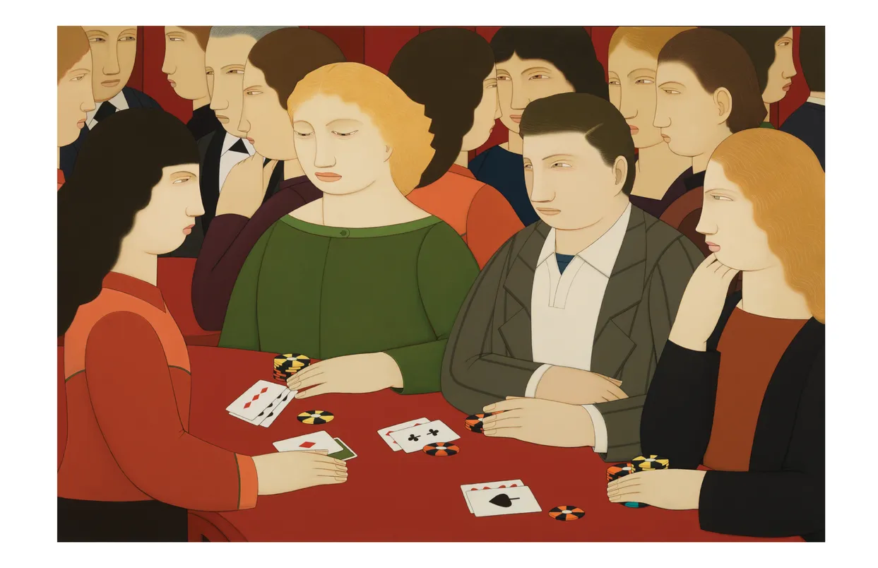 Andrew Stevovich Familiar Faces exhibition catalog, pages 20-21