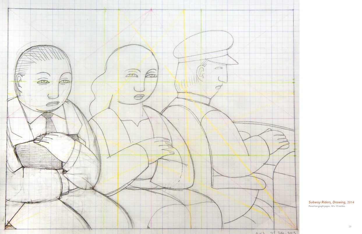 Andrew Stevovich Familiar Faces exhibition catalog, pages 28-29