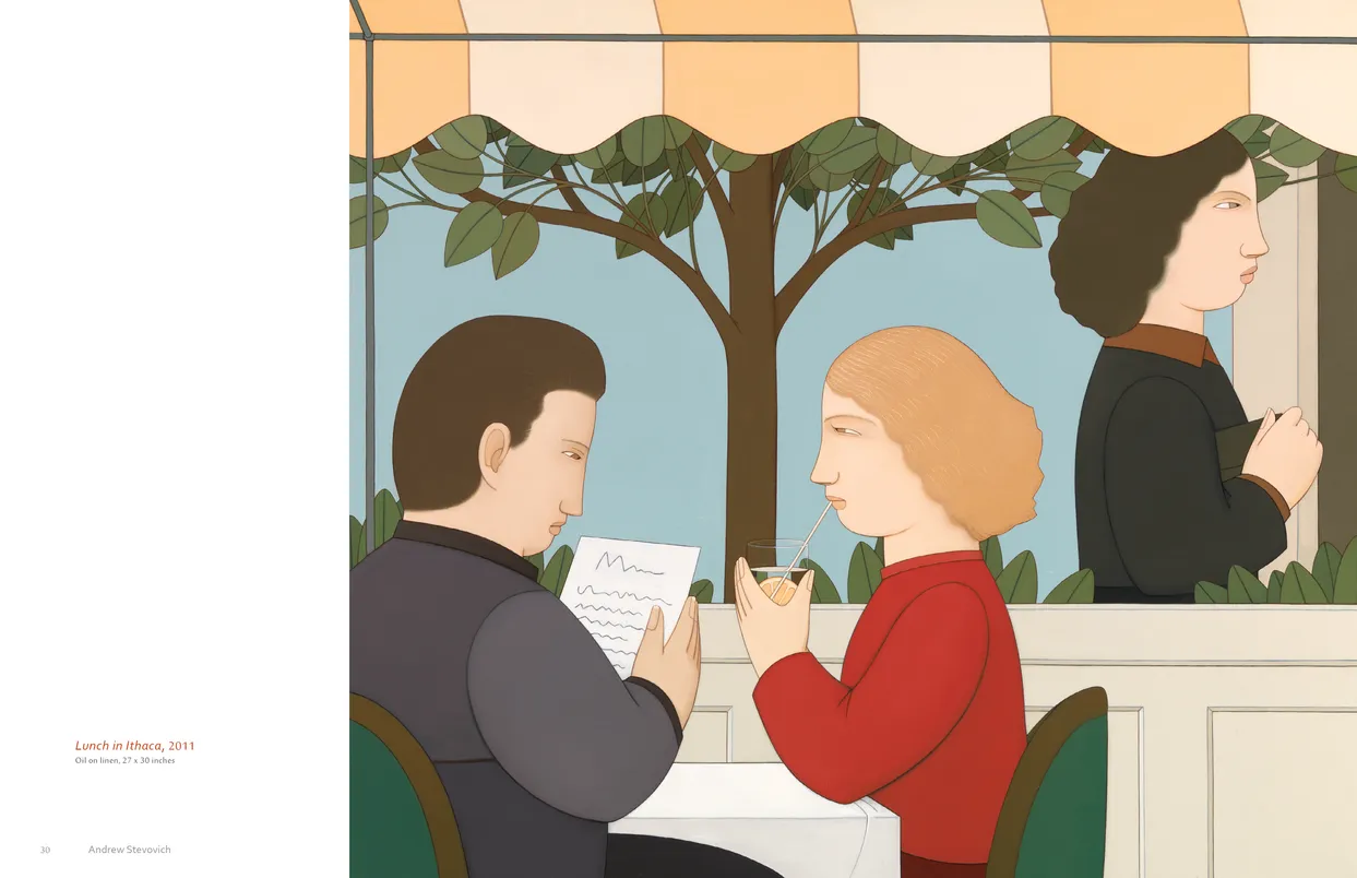 Andrew Stevovich Familiar Faces exhibition catalog, pages 30-31