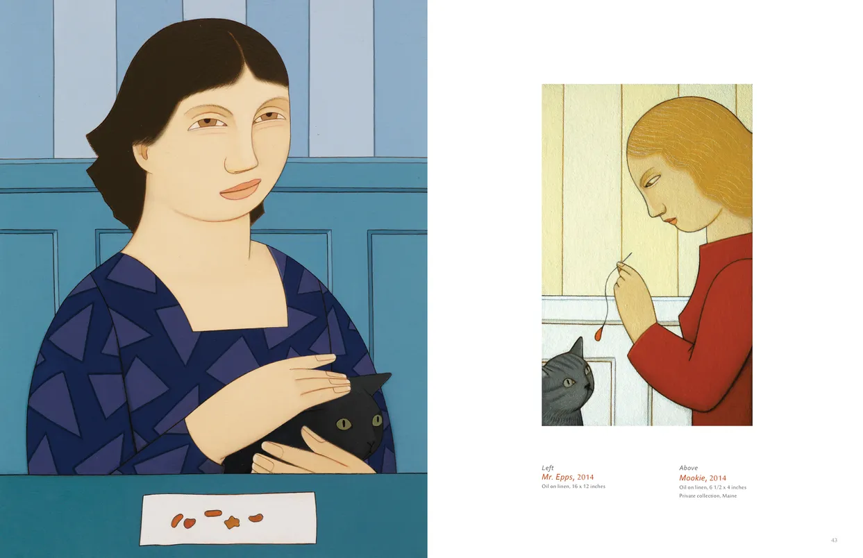 Andrew Stevovich Familiar Faces exhibition catalog, pages 42-43