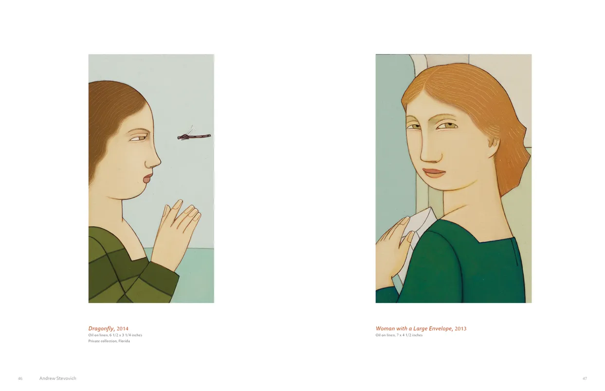 Andrew Stevovich Familiar Faces exhibition catalog, pages 46-47