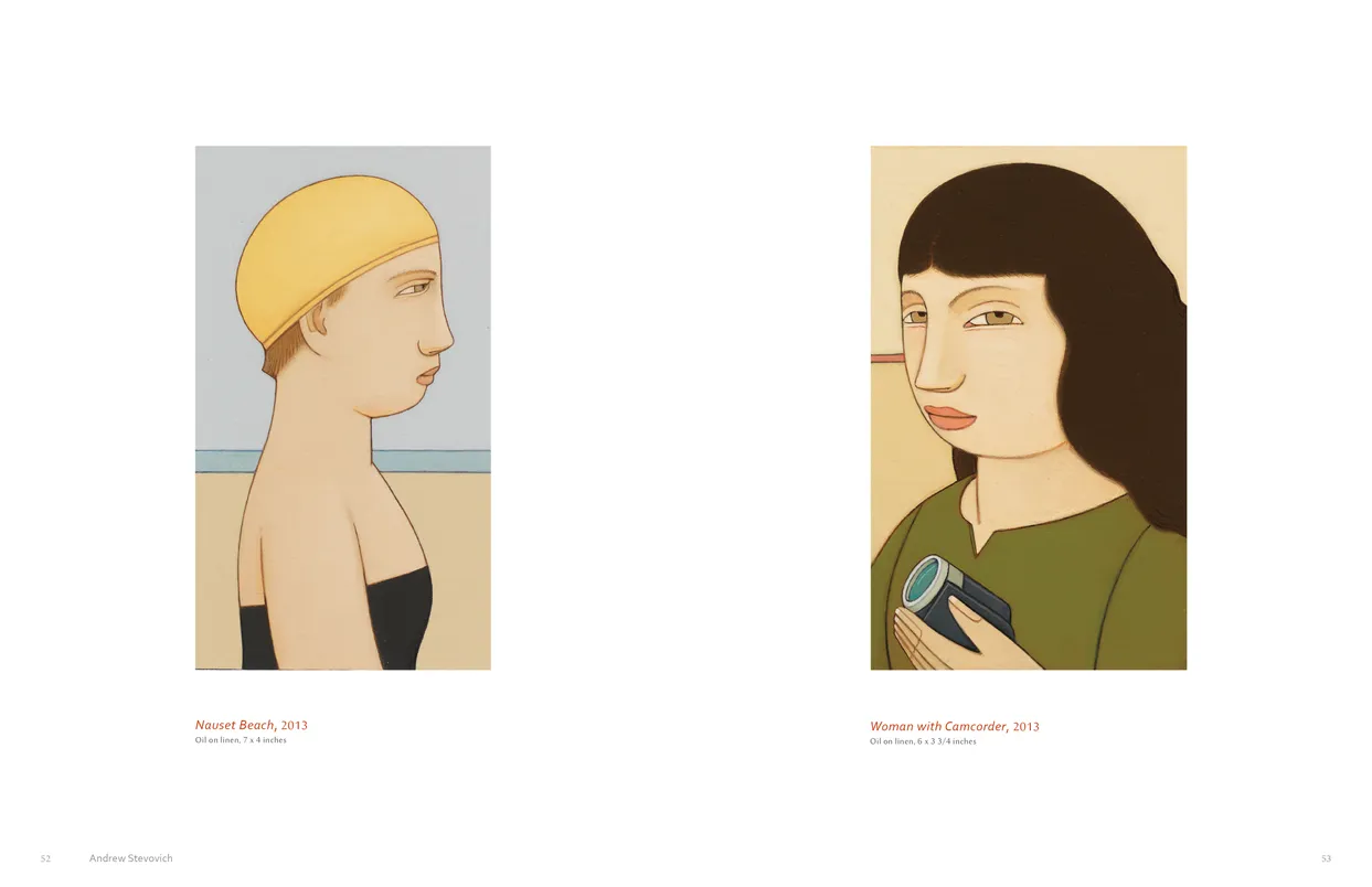 Andrew Stevovich Familiar Faces exhibition catalog, pages 52-53