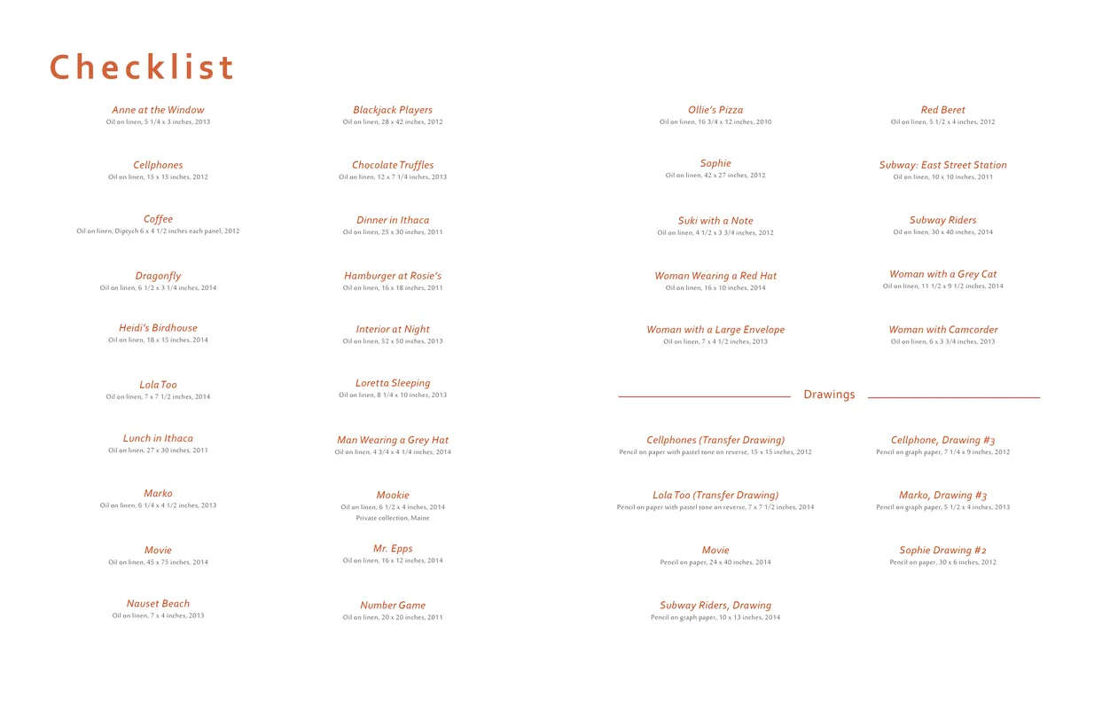 Andrew Stevovich Familiar Faces exhibition catalog, pages 58-59