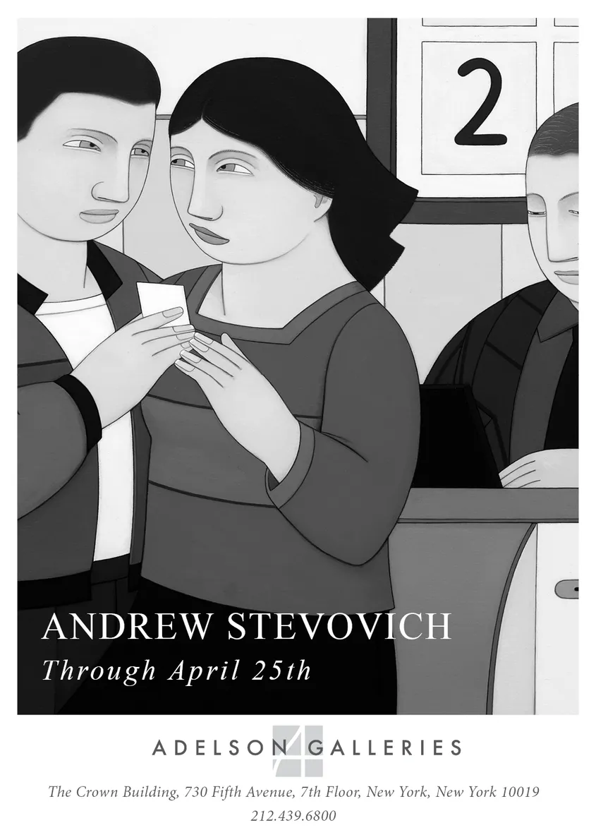 Andrew Stevovich: Familiar Faces exhibition New York Times print advertisement #2