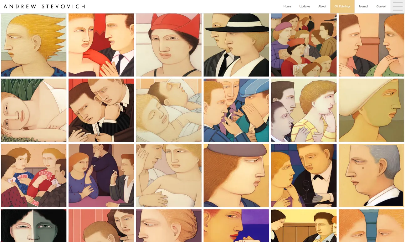 Andrew Stevovich Website — Oil Paintings Page