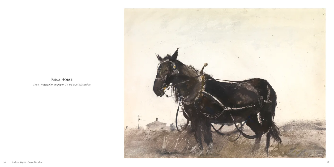 Andrew Wyeth: Seven Decades exhibition catalog, pages 16-17