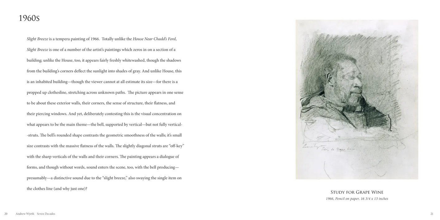 Andrew Wyeth: Seven Decades exhibition catalog, pages 20-21