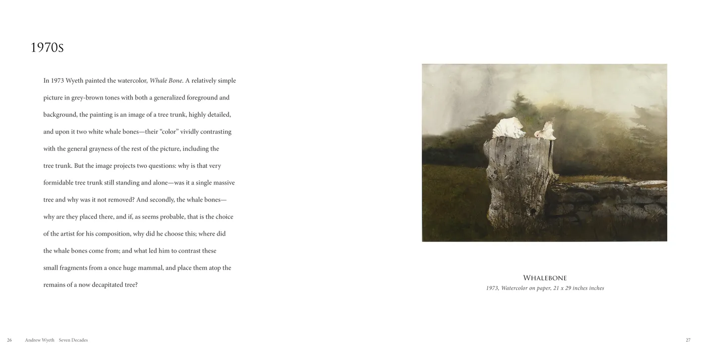 Andrew Wyeth: Seven Decades exhibition catalog, pages 26-27