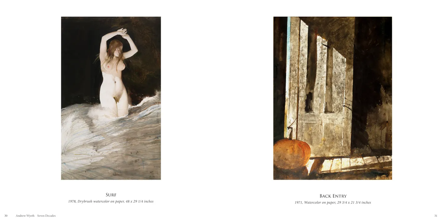 Andrew Wyeth: Seven Decades exhibition catalog, pages 30-31