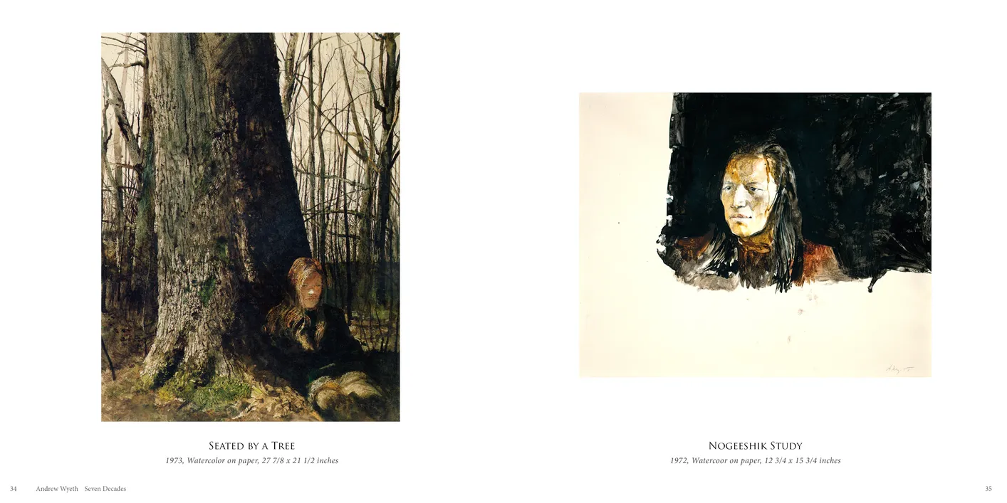 Andrew Wyeth: Seven Decades exhibition catalog, pages 34-35
