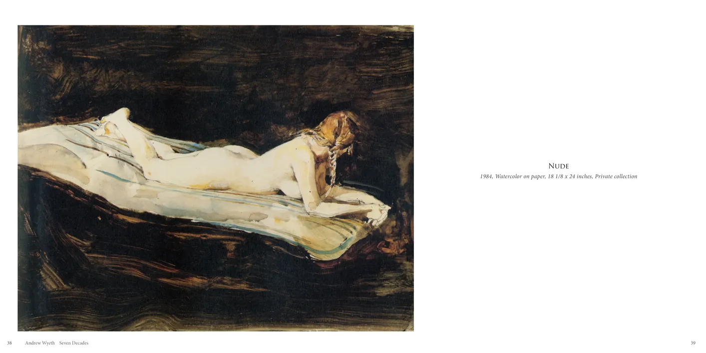 Andrew Wyeth: Seven Decades exhibition catalog, pages 38-39