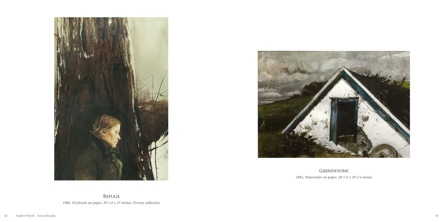 Andrew Wyeth: Seven Decades exhibition catalog, pages 42-43