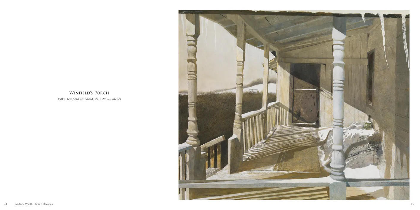 Andrew Wyeth: Seven Decades exhibition catalog, pages 44-45
