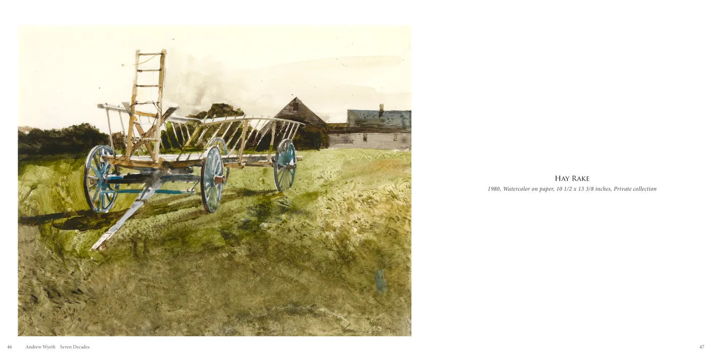 Andrew Wyeth: Seven Decades exhibition catalog, pages 46-47