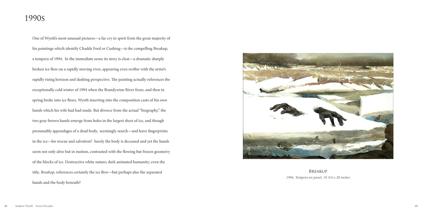 Andrew Wyeth: Seven Decades exhibition catalog, pages 48-49