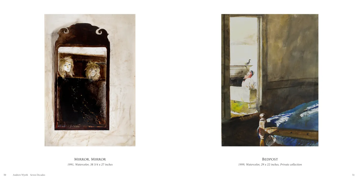 Andrew Wyeth: Seven Decades exhibition catalog, pages 50-51