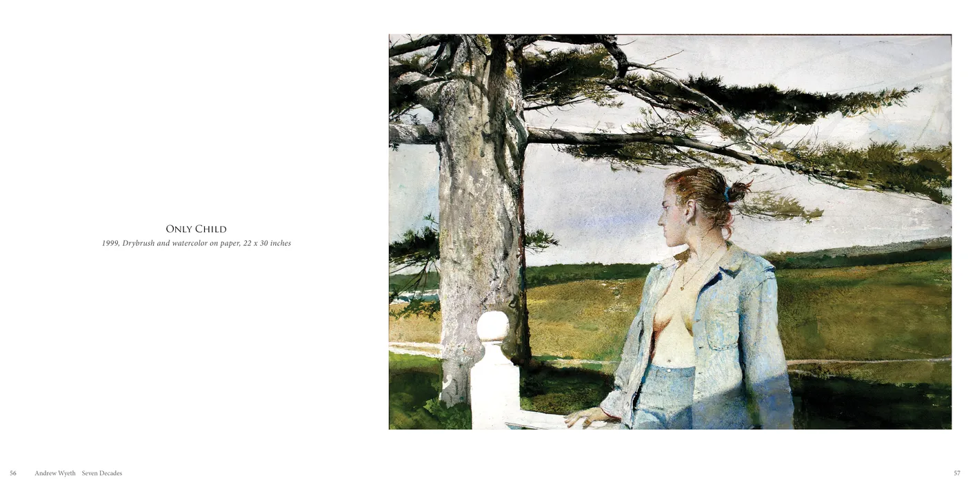Andrew Wyeth: Seven Decades exhibition catalog, pages 56-57