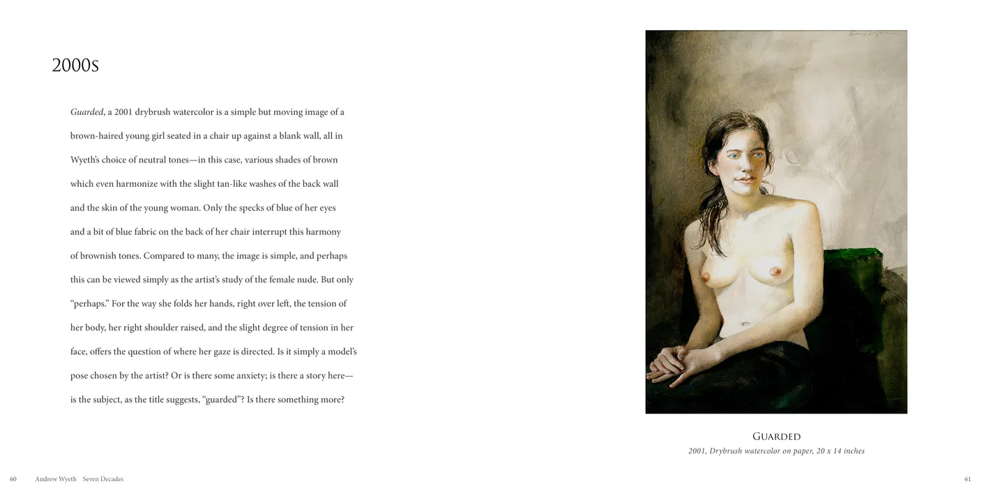 Andrew Wyeth: Seven Decades exhibition catalog, pages 60-61