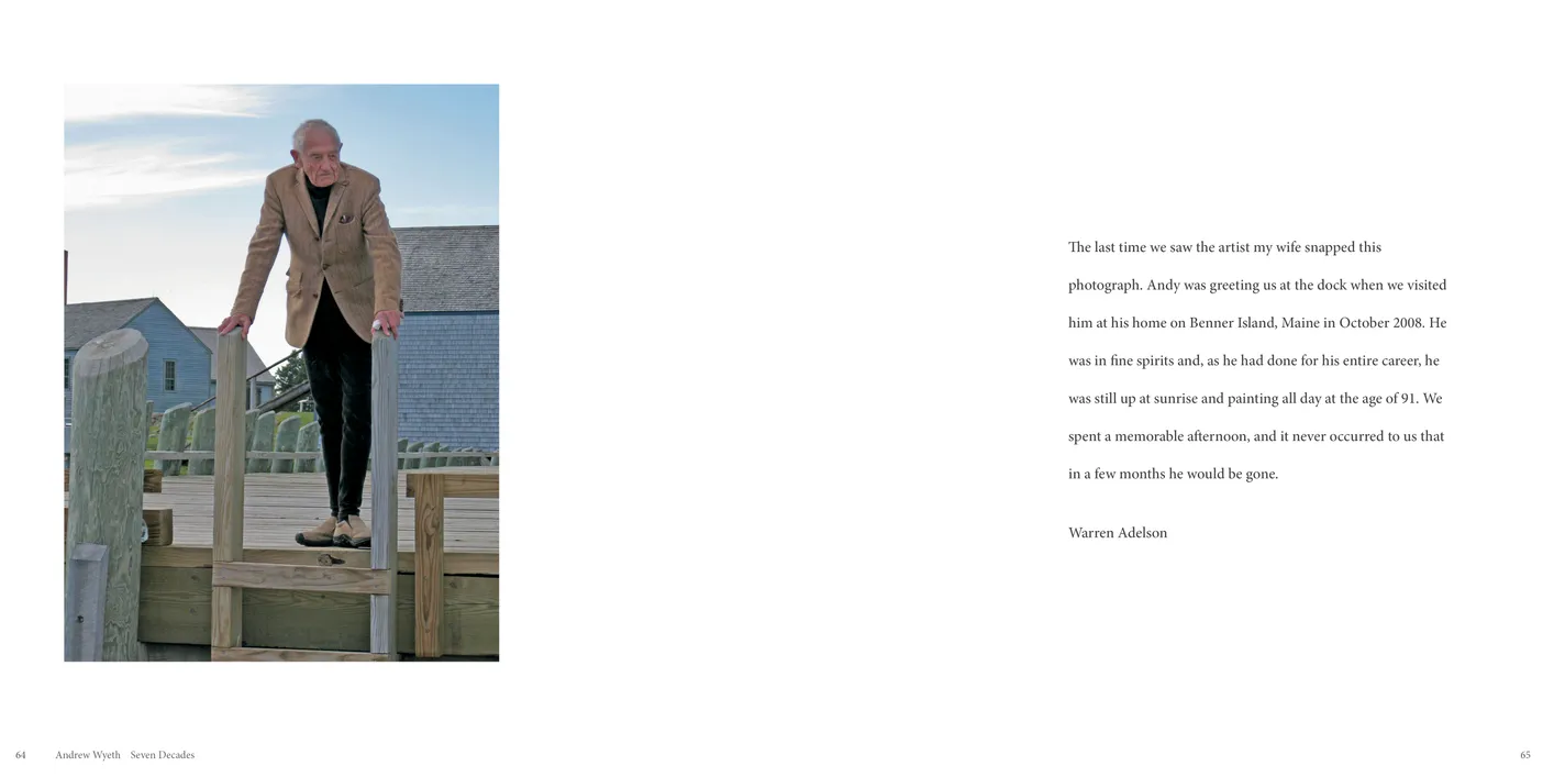 Andrew Wyeth: Seven Decades exhibition catalog, pages 64-65