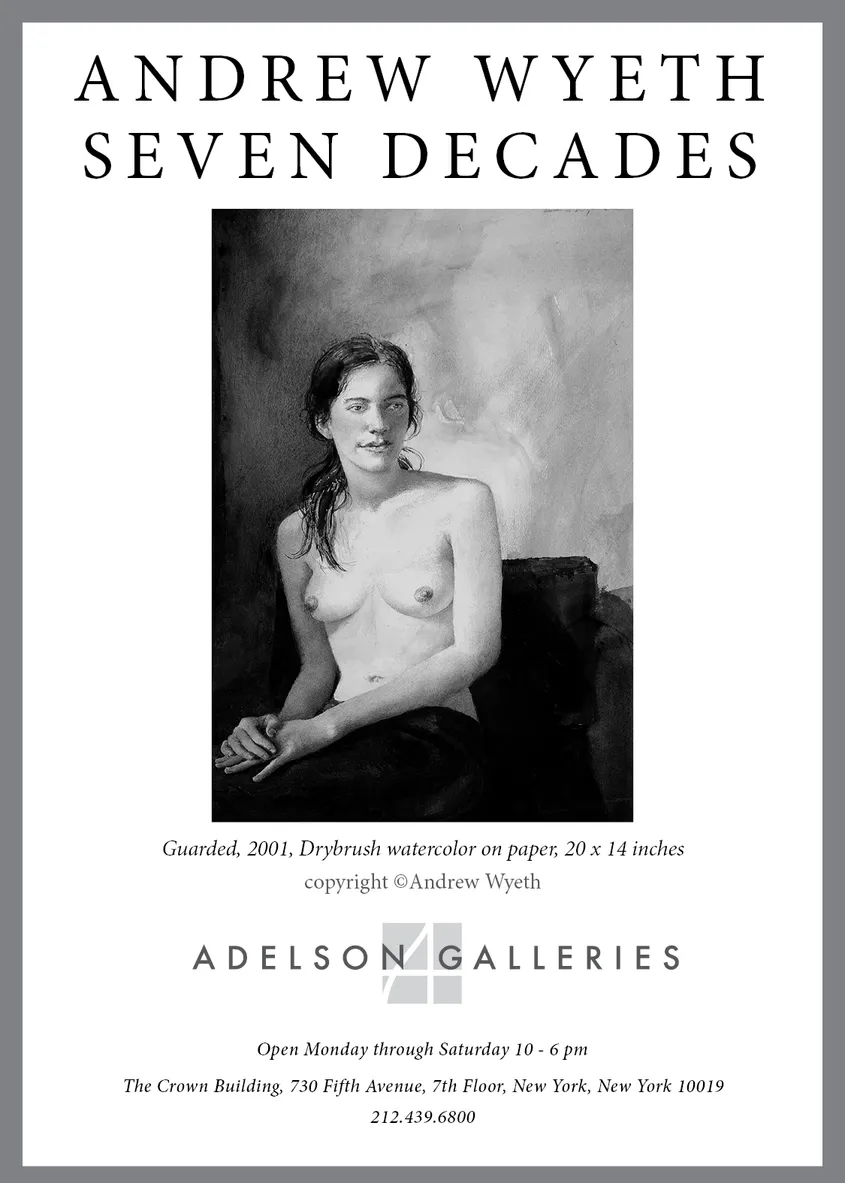 Andrew Wyeth: Seven Decades — New York Times print advertisement #1