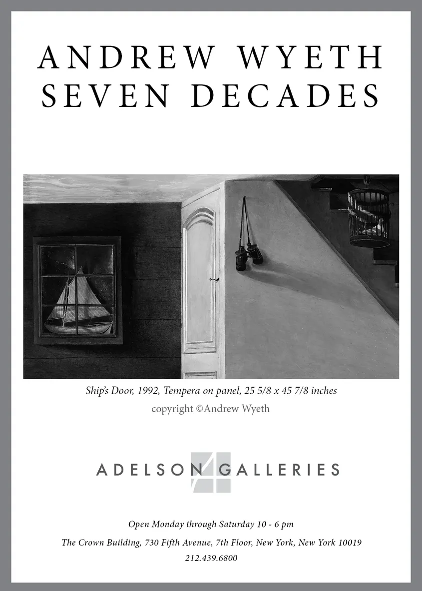 Andrew Wyeth: Seven Decades — New York Times print advertisement #2