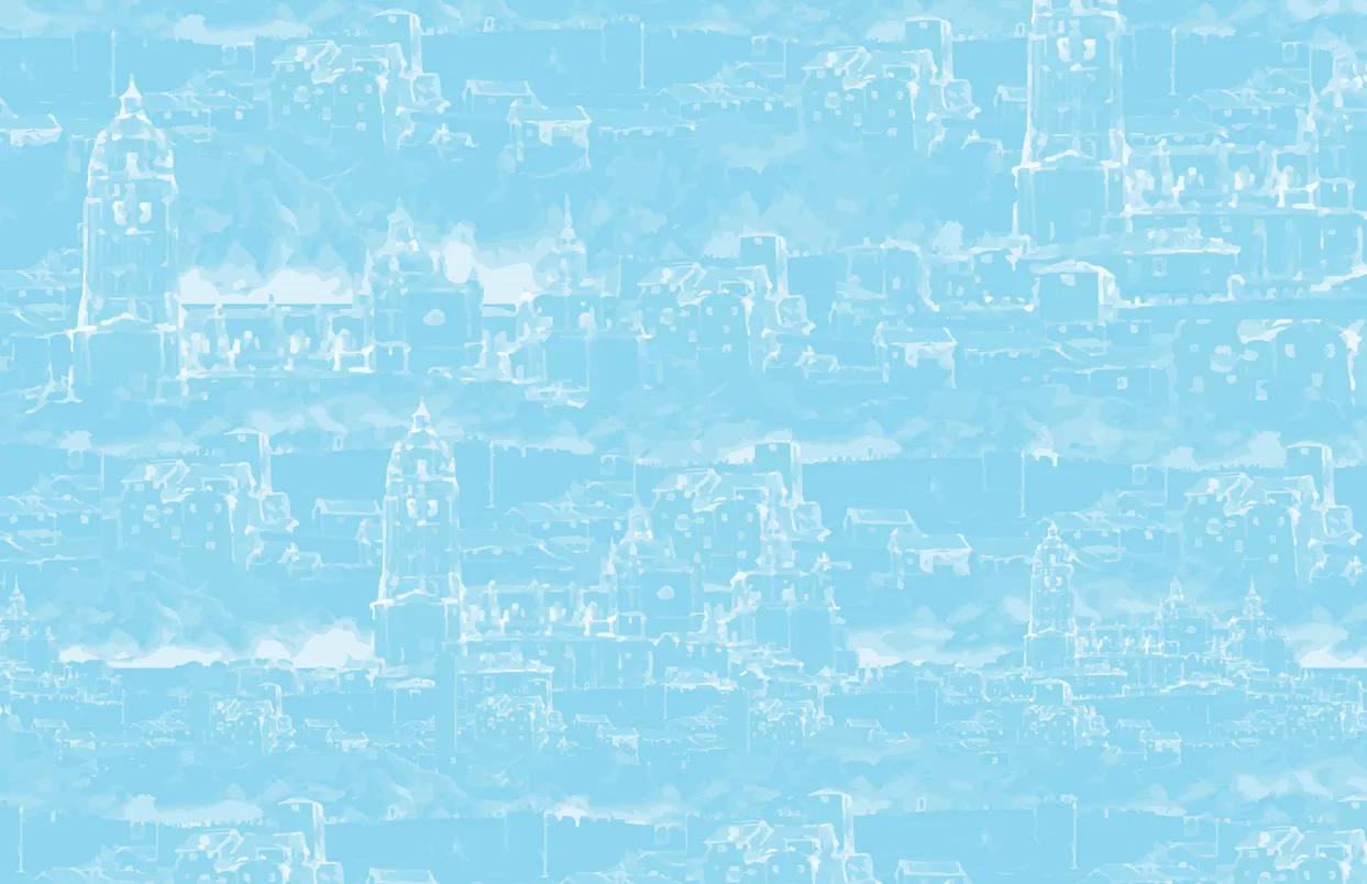 Castles in the Sky: Fantasy Architecture in Contemporary Art exhibition catalog, inside front cover