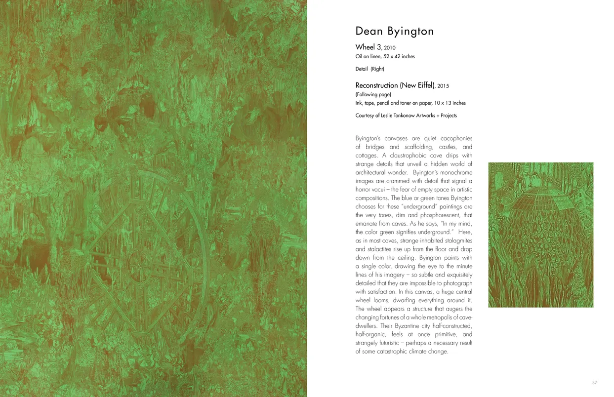 Castles in the Sky: Fantasy Architecture in Contemporary Art exhibition catalog, pages 36-37