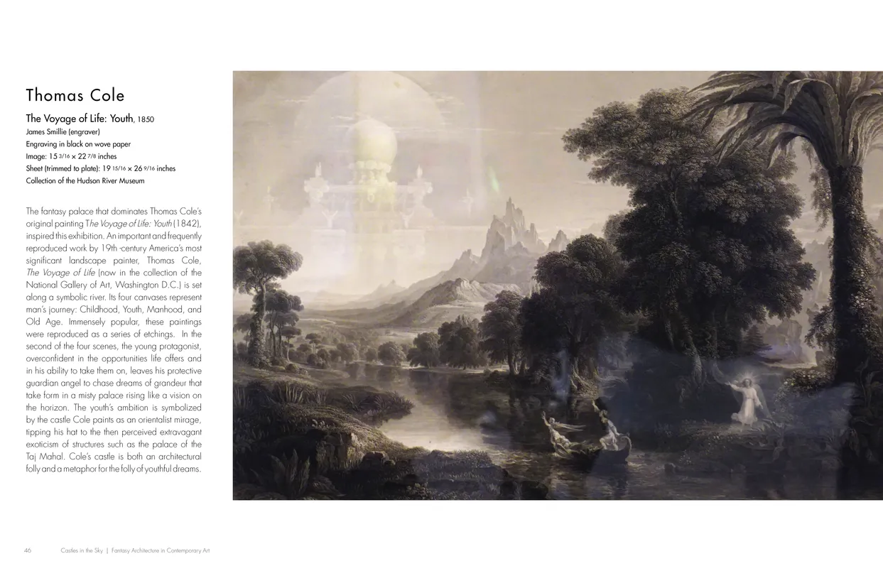 Castles in the Sky: Fantasy Architecture in Contemporary Art exhibition catalog, pages 46-47