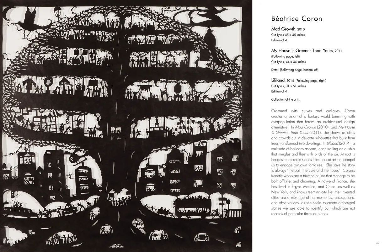 Castles in the Sky: Fantasy Architecture in Contemporary Art exhibition catalog, pages 48-49