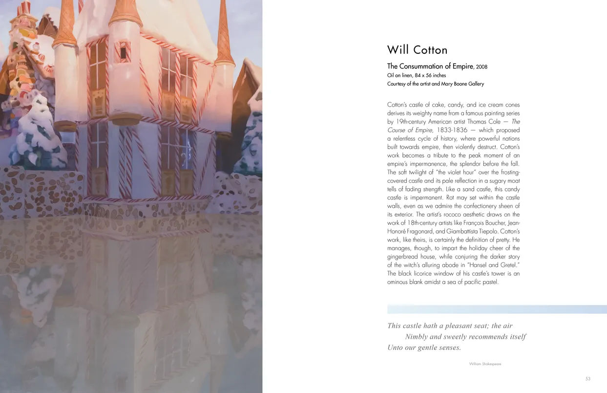 Castles in the Sky: Fantasy Architecture in Contemporary Art exhibition catalog, pages 52-53