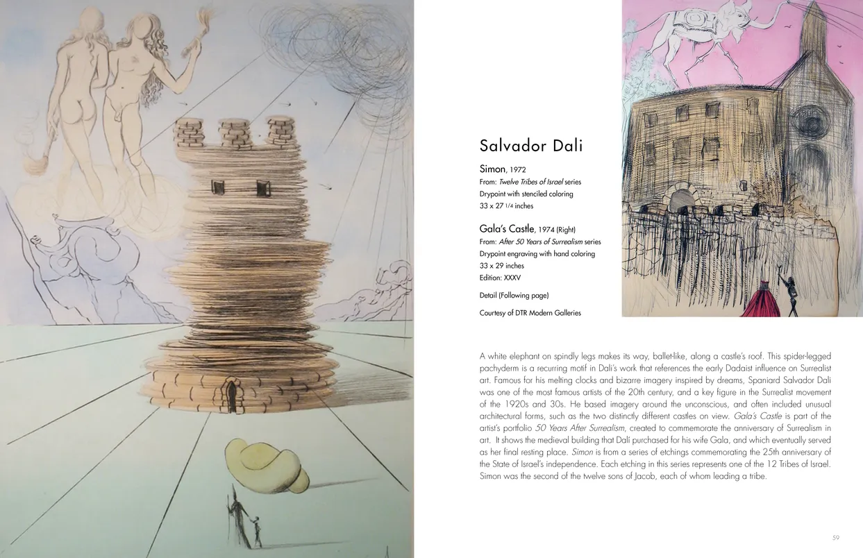 Castles in the Sky: Fantasy Architecture in Contemporary Art exhibition catalog, pages 58-59