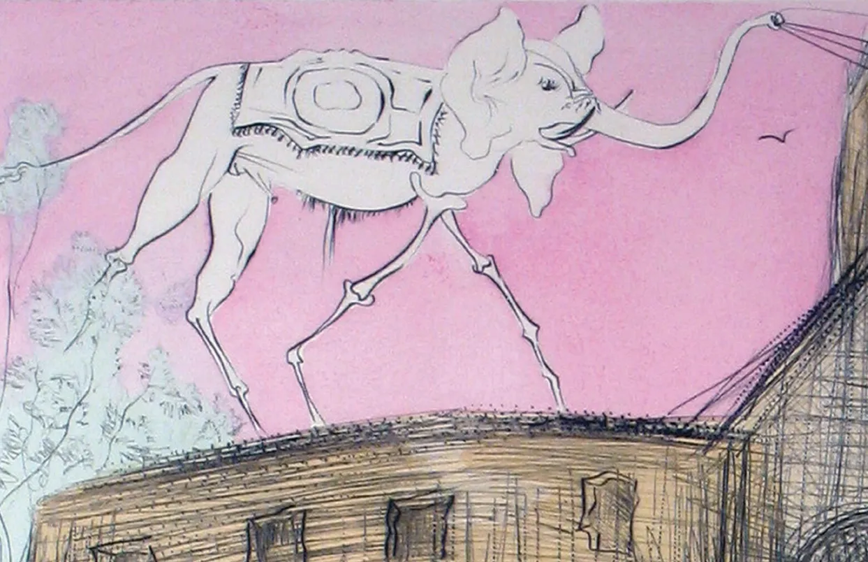 Castles in the Sky: Fantasy Architecture in Contemporary Art exhibition catalog, pages 60-61