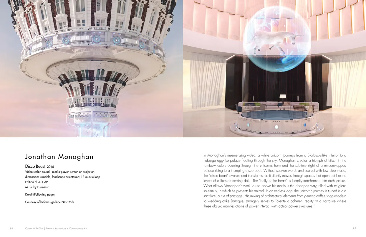 Castles in the Sky: Fantasy Architecture in Contemporary Art exhibition catalog, pages 84-85