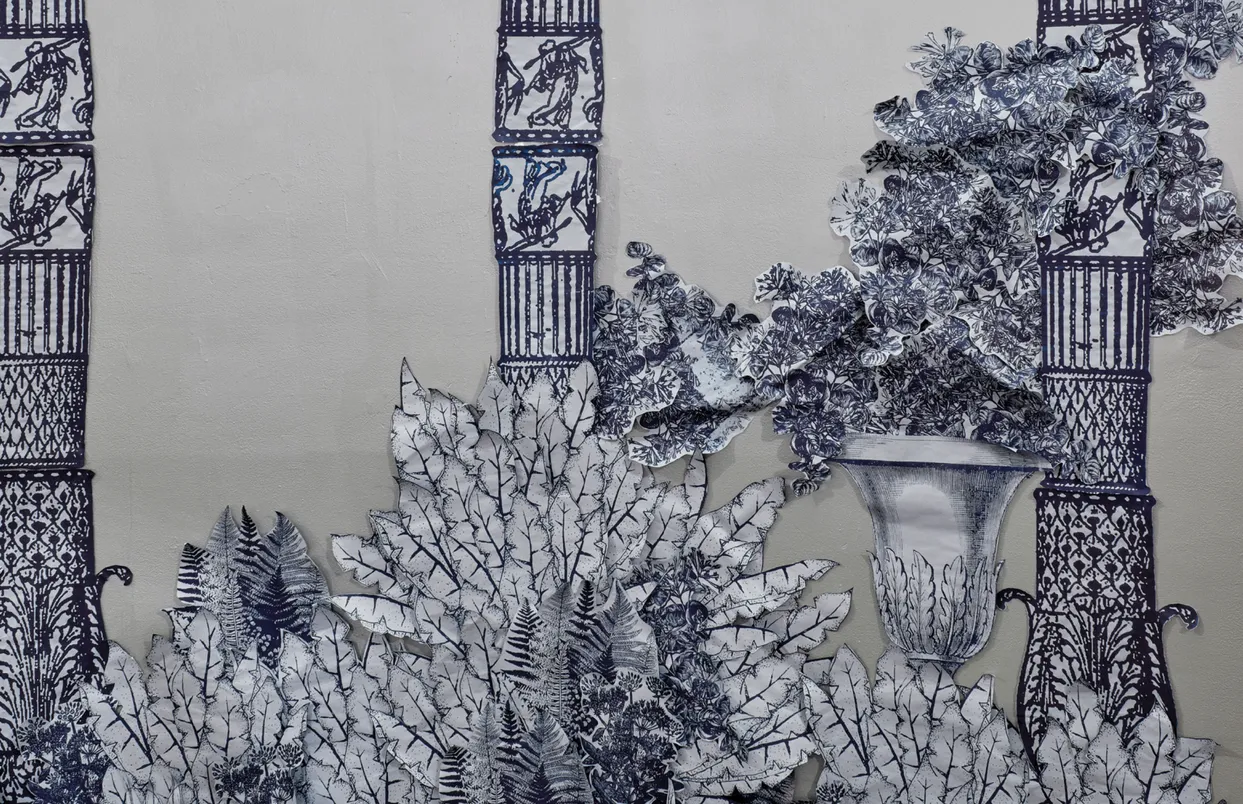 Castles in the Sky: Fantasy Architecture in Contemporary Art exhibition catalog, pages 104-105