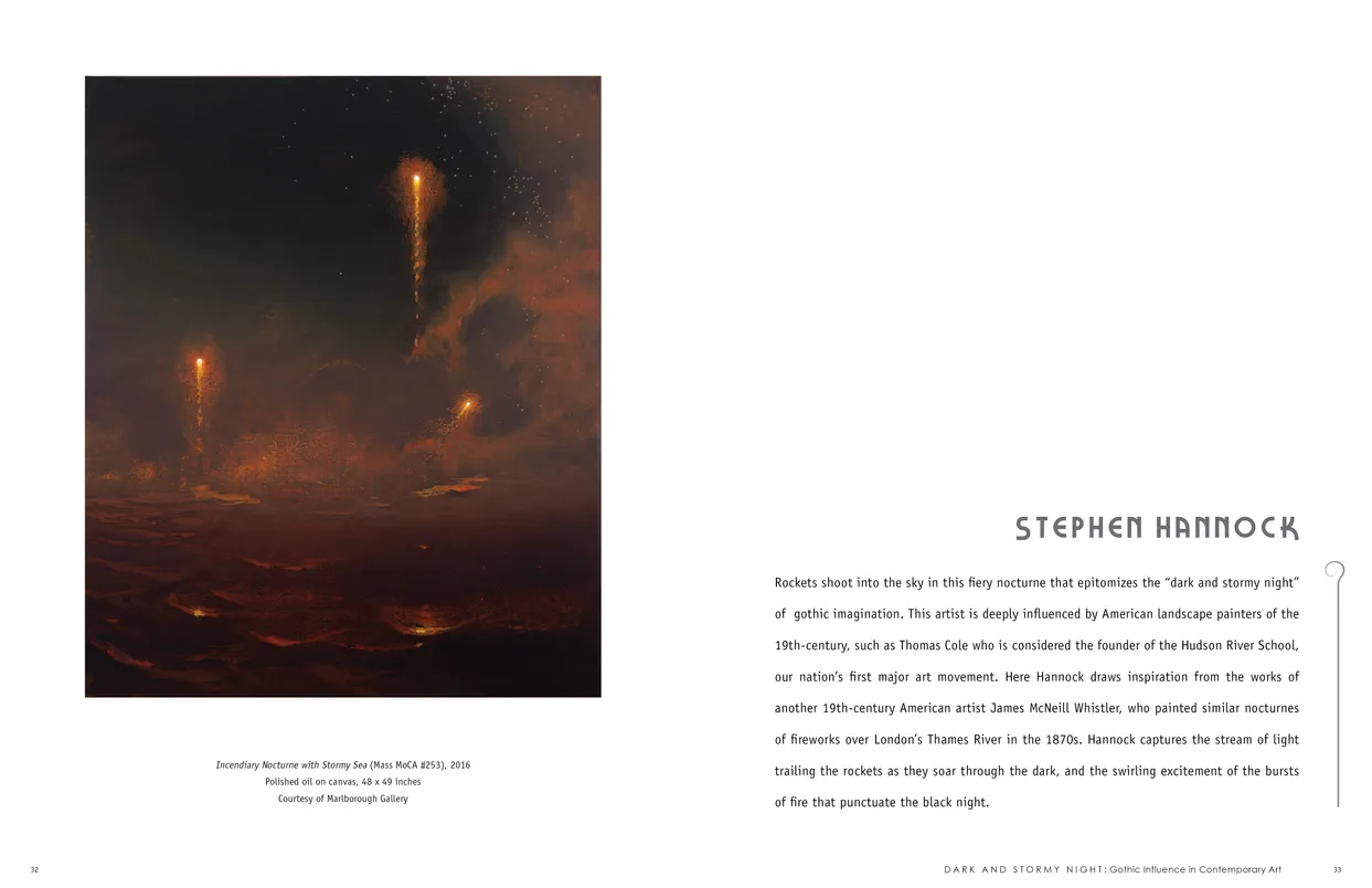 Dark and Stormy Night: Gothic Influence in Contemporary Art exhibition catalog, pages 32-33
