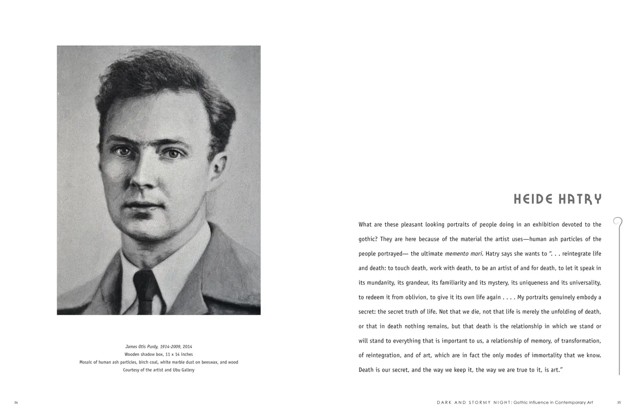 Dark and Stormy Night: Gothic Influence in Contemporary Art exhibition catalog, pages 34-35