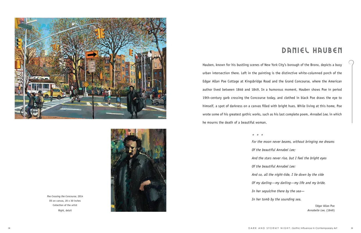 Dark and Stormy Night: Gothic Influence in Contemporary Art exhibition catalog, pages 38-39
